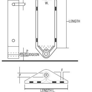 RWO Rudder Pintle 19mm (Pk. 1)