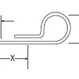 RWO Stainless Steel Clip Eye Mount H/D (x2)