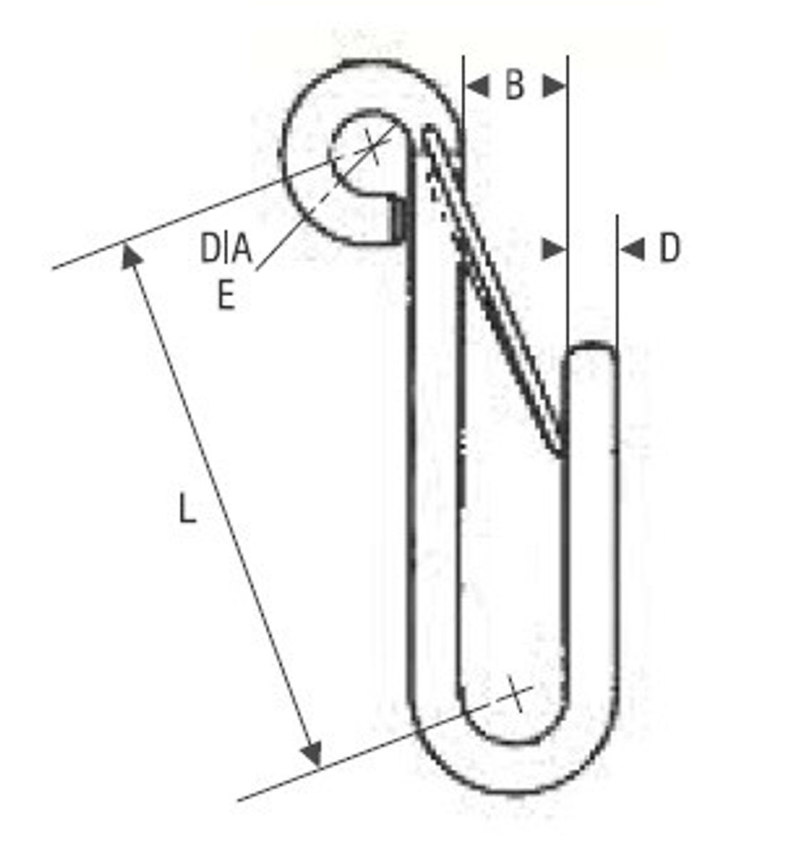 RWO Hook 3mm & Spring Retainer