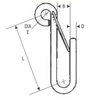 RWO Hook 5mm & Spring Retainer
