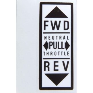 Label for Morse MT3 Control Head (Forward / Neutral / Reverse)