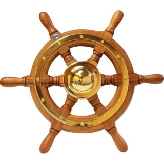 Stazo Type 01 Wooden Spoked Marine Steering Wheel (400mm)
