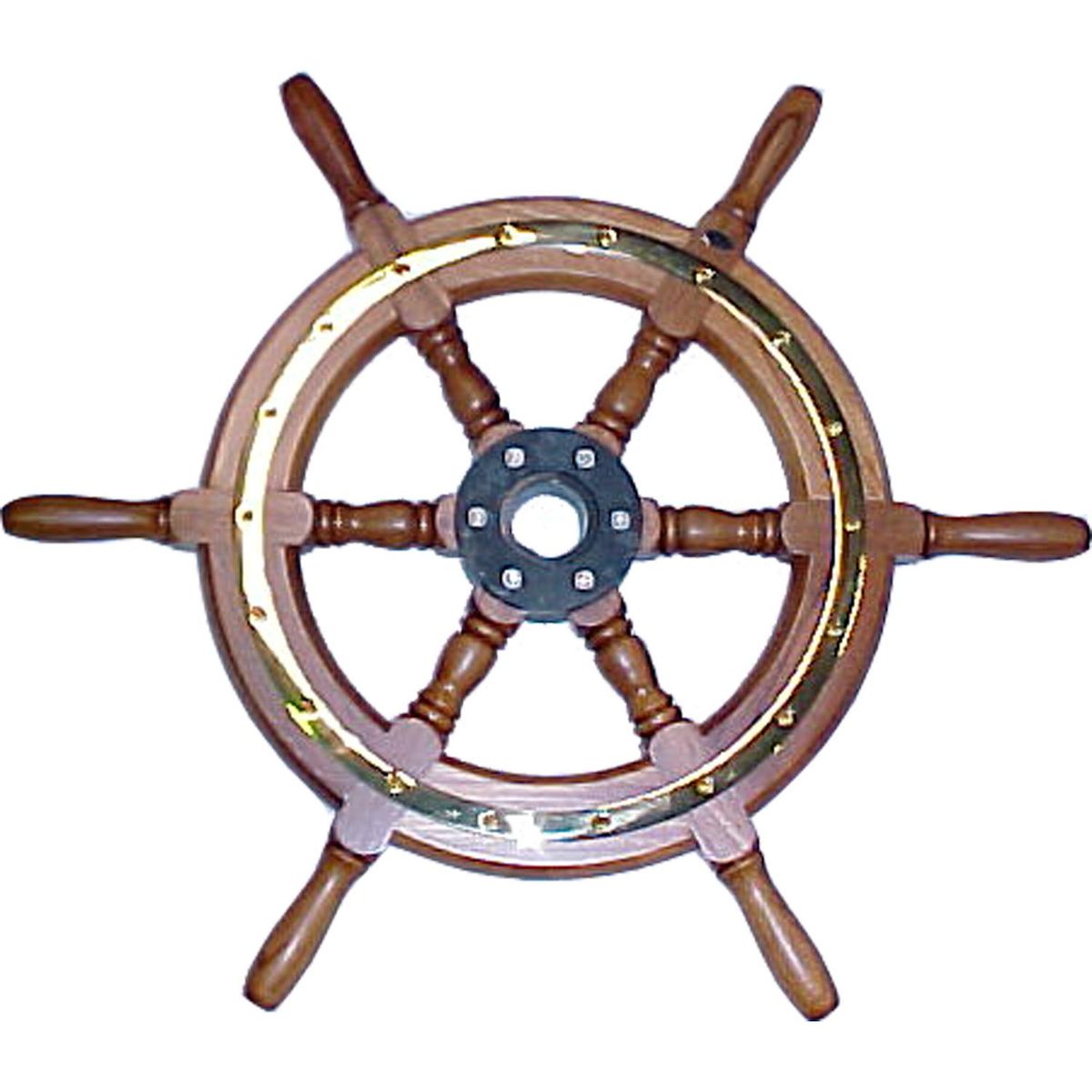 Stazo Type 01 Wooden Spoked Marine Steering Wheel (550mm)