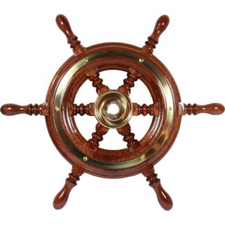 Osculati Wooden Spoked Steering Wheel (370mm)