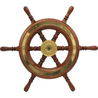 Osculati Wooden Spoked Steering Wheel (520mm)