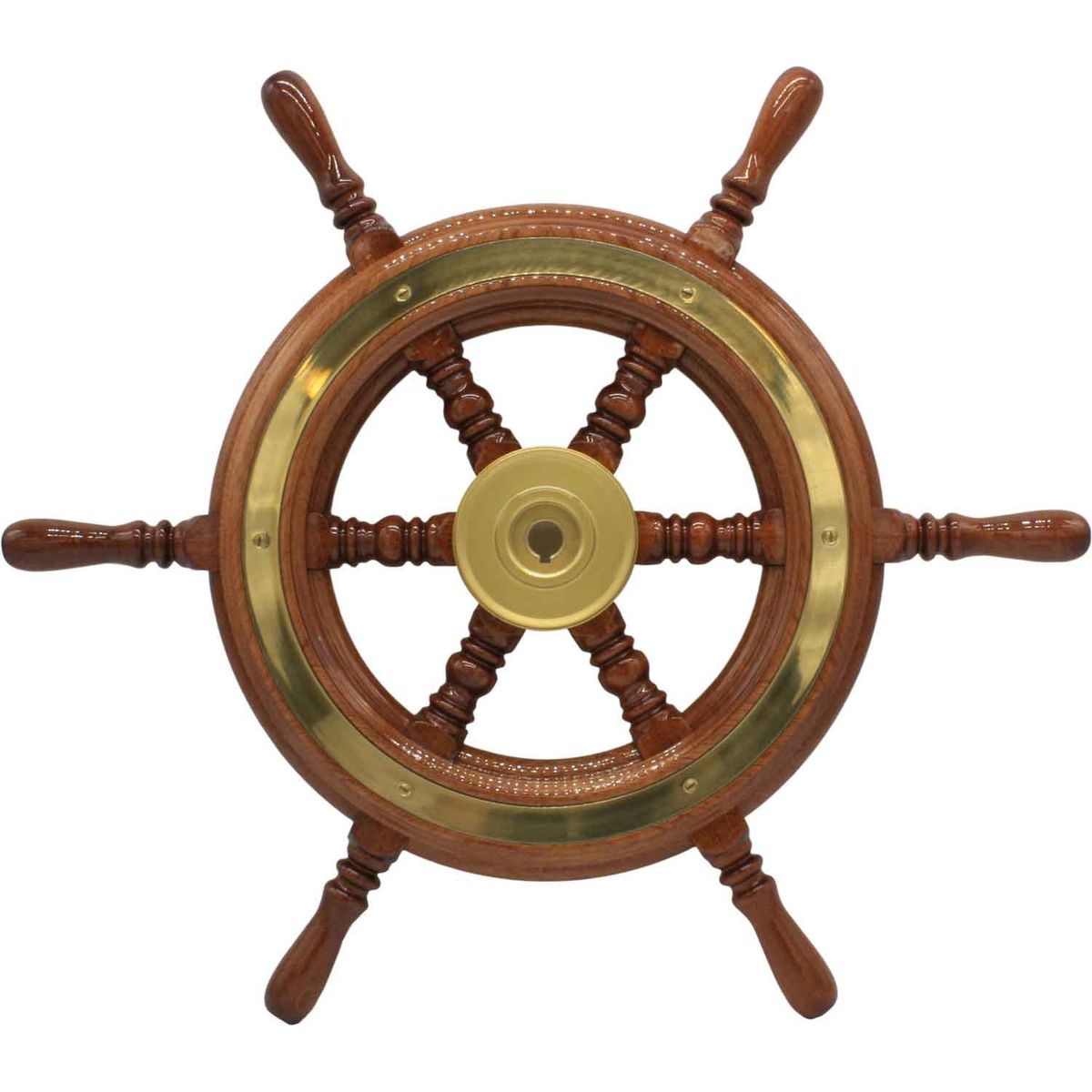 Osculati Wooden Spoked Steering Wheel (520mm)