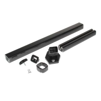 Black Adjustable Telescopic Table Legs 500 to 750mm (Pack of 25)