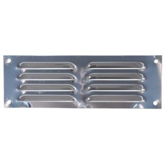 AG Hooded Louvre Vent Polished 430 Stainless Steel (9" x 3")