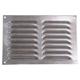 AG Hooded Louvre Vent Polished 430 Stainless Steel (9" x 6")