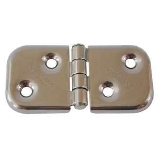 AG Back Flap Hinge in Stainless Steel 40 x 80mm Open