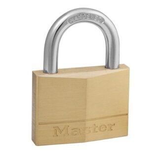 Masterlock Padlock in Brass with Steel Shackle (50mm)