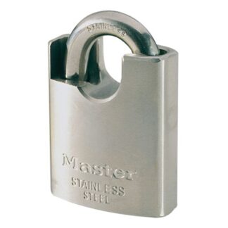 Masterlock Padlock in Stainless Steel Shrouded SS Shackle (50mm)