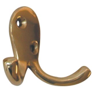 AG Hook Double Robe Brass