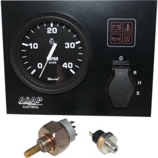 Mini Instrument Panel With Faria Euro Black Gauges (24V / Standard)
