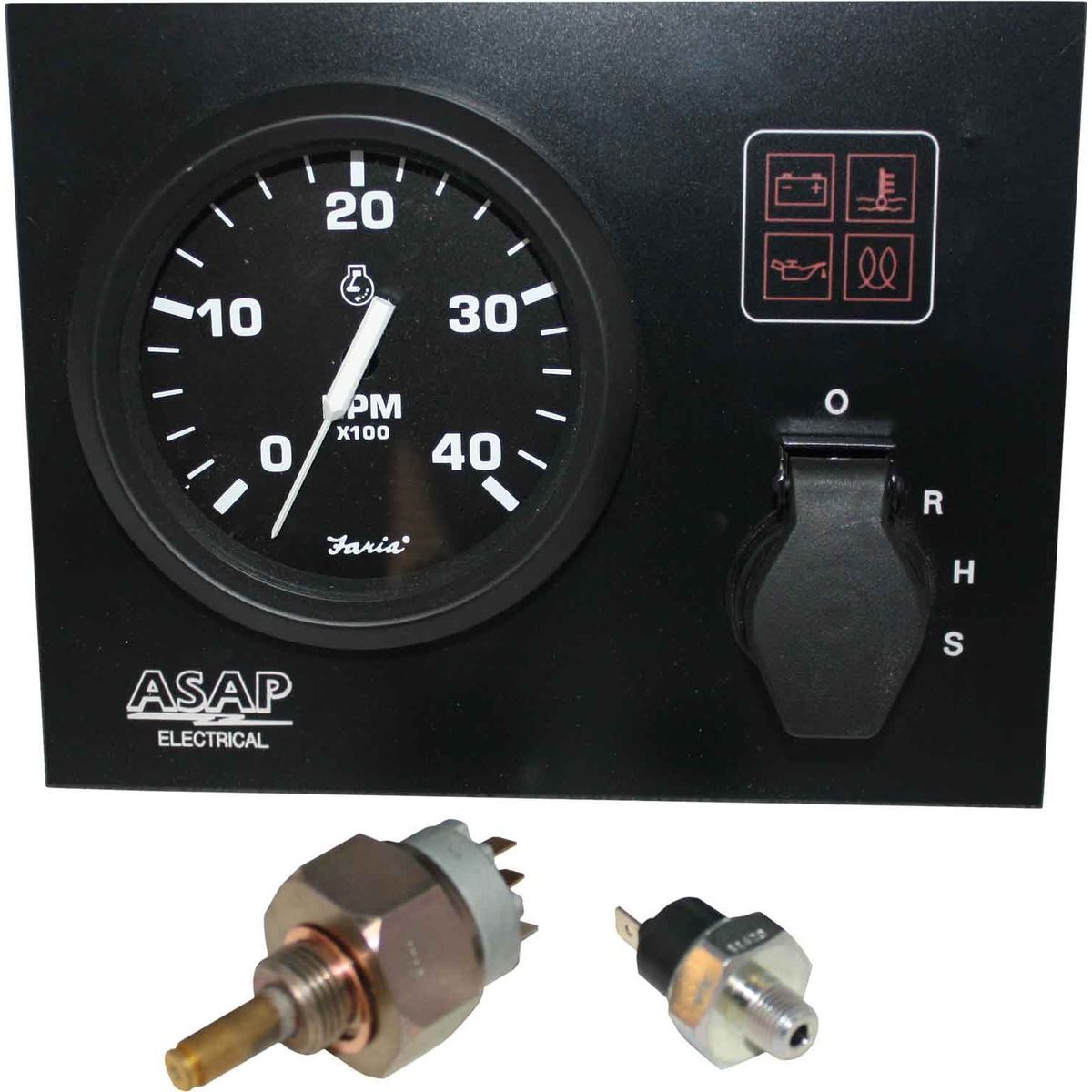 Mini Instrument Panel With Faria Euro Black Gauges (24V / Standard)