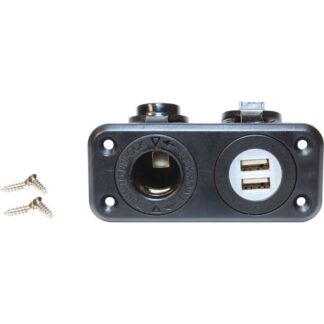 Osculati Double USB and Lighter Plug Cigarette Socket