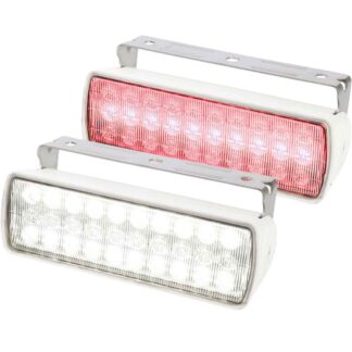 Hella Sea Hawk-XL Dual Colour LED Floodlight (Red/White, White Case)