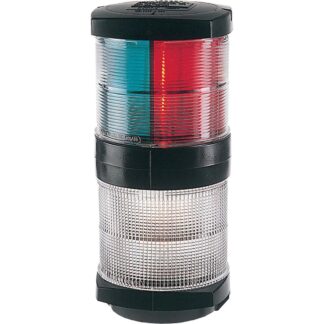 Hella 2984 Tricolour Navigation Light with Anchor (Black / 12V)