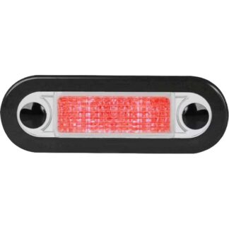 Hella Oblong LED Courtesy Light with Clear Rim (Red / 24V)