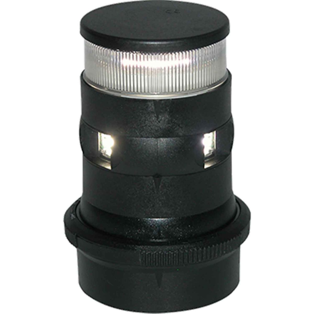 Aqua Signal 34 Masthead & Anchor White LED Navigation Light (Black)