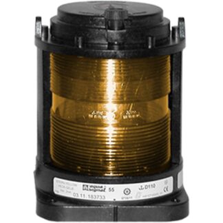 Aqua Signal 55 Towing Yellow Navigation Light (Black Case / 24V / 25W)