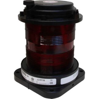Aqua Signal 55 All Round Red Navigation Light (Black Case / 24 / 25W)