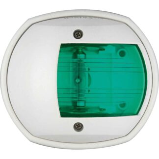 Compact Starboard Green Navigation Light (White Case / 12V / 10W)
