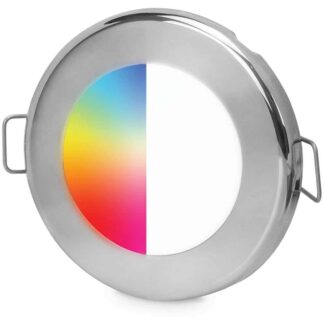 Hella Apelo EuroLED 75 Round RGB/W Downlight in Stainless Steel (12V)