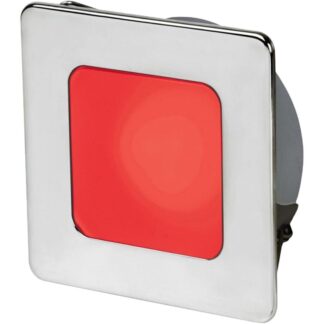 Hella EuroLED 95 Low Profile Square Light (Daylight White + Red)