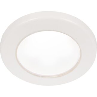Hella EuroLED 75 Recess Mount Light with White Rim (White / 24V)