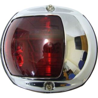 Perko 0170 Port Red Navigation Light (Chrome Plated Case / 12V / 15W)