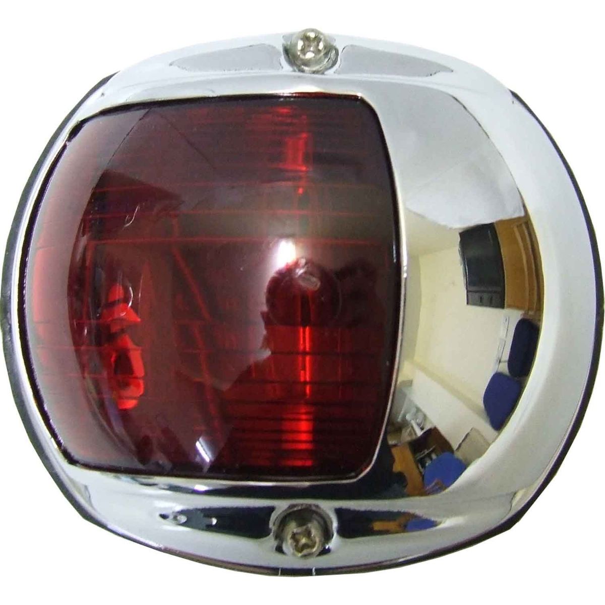 Perko 0170 Port Red Navigation Light (Chrome Plated Case / 12V / 15W)