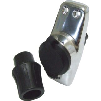 Perko 1059 Chrome Plated Zinc Pole Light Base (2 Pin / 16 Degree Rake)