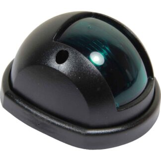 Starboard Green LED Navigation Light (Compact / Black / 12V)