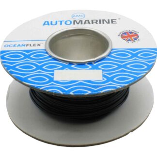 Oceanflex Tinned Thin Wall Cable for LEDs (Black / 1mm² / 50m)