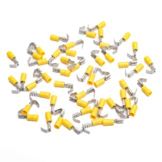 AMC Terminal Piggy Back Connector 6.3mm Yellow (50)