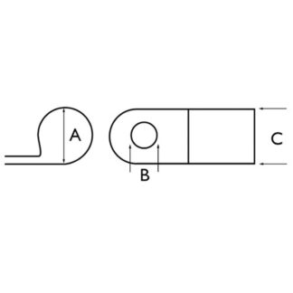AMC Nylon P Clips 12.5mm Max Diameter (50)