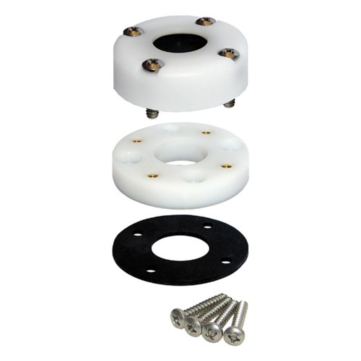 Blue Sea CableClam Plastic Cable Gland Deck Seal (17mm / White)