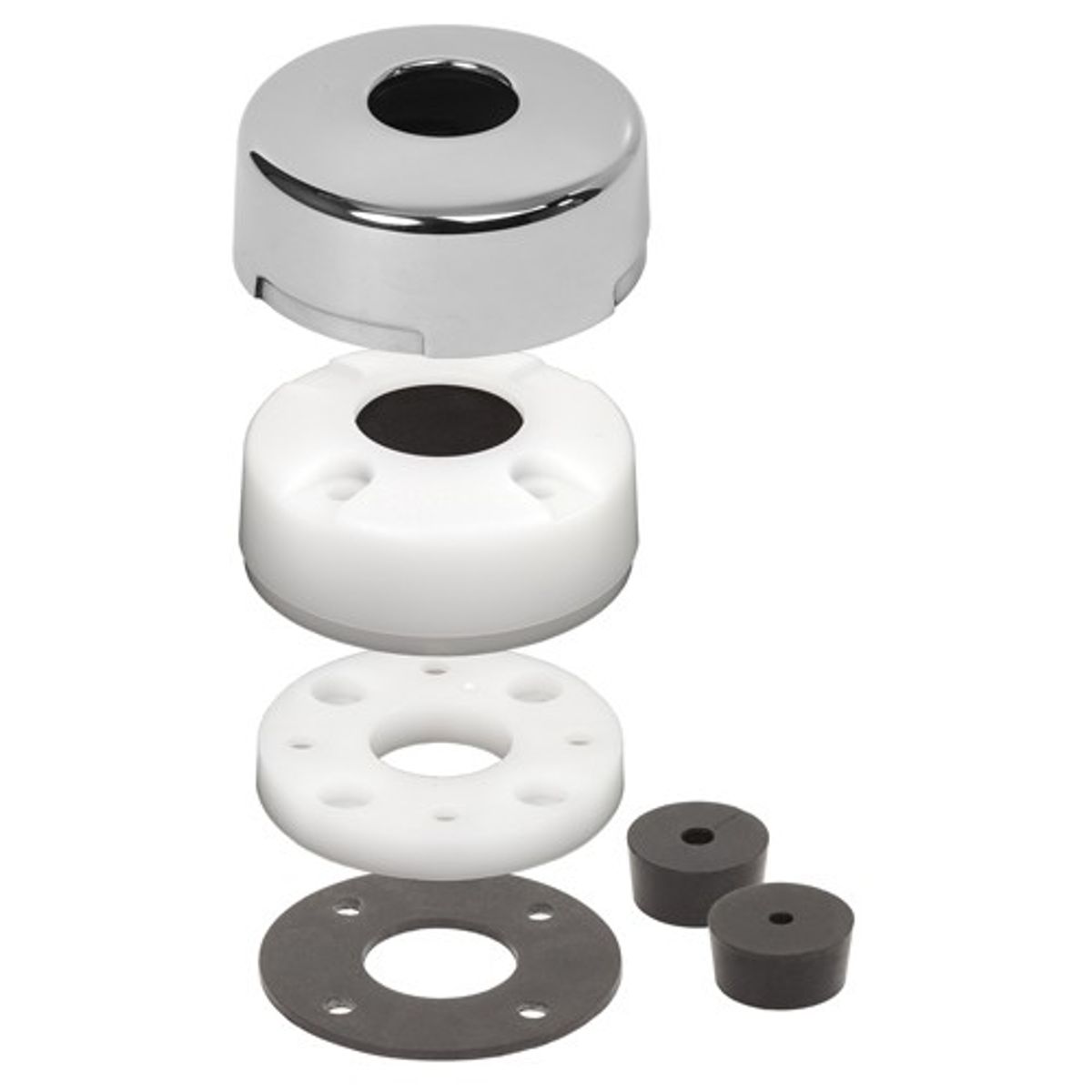 Blue Sea CableClam Plastic Cable Gland Deck Seal (17mm / Stainless)