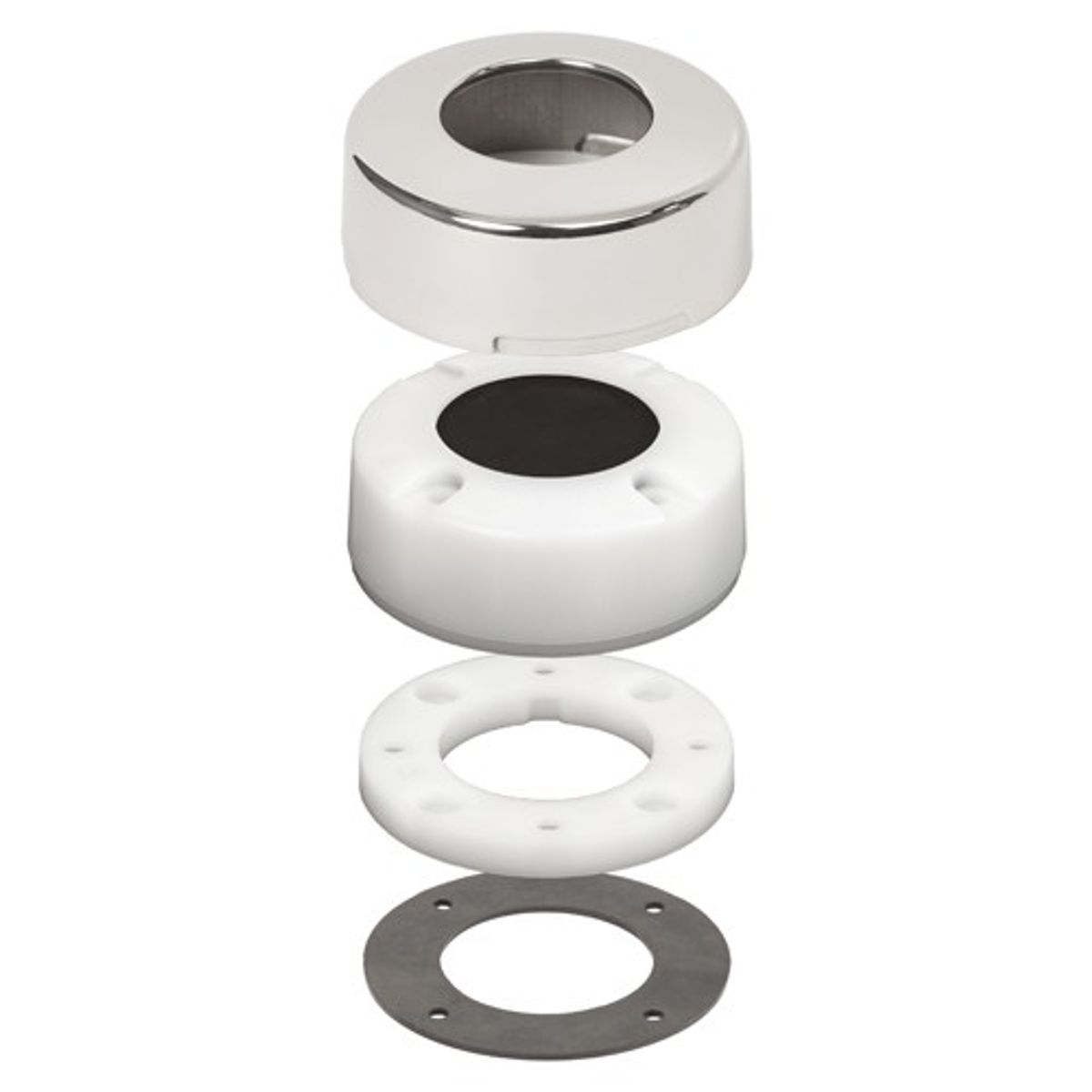 Blue Sea CableClam Plastic Cable Gland Deck Seal (35mm / Stainless)