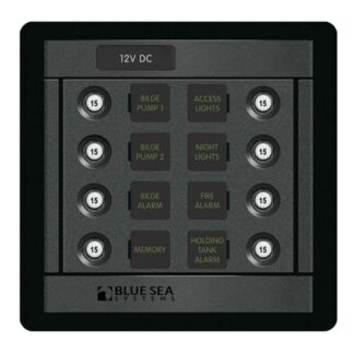 Blue Sea 360 DC C/B Panel 8 Position 12/24V