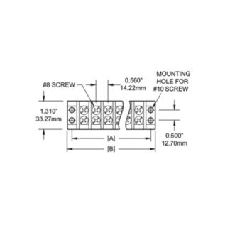 Blue Sea Terminal Block Independent 6 Circuit 30A