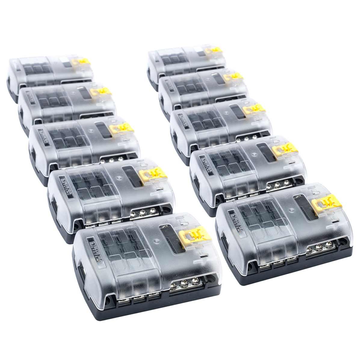 Blue Sea Fuse Block ATO 6 Circuit with Ground (Bulk 10)