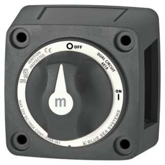Blue Sea Battery Switch M Dual Circuit Black