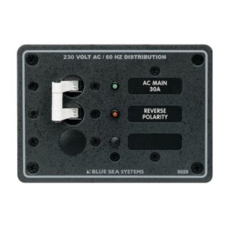Blue Sea Panel 230V AC Main + 1 Position
