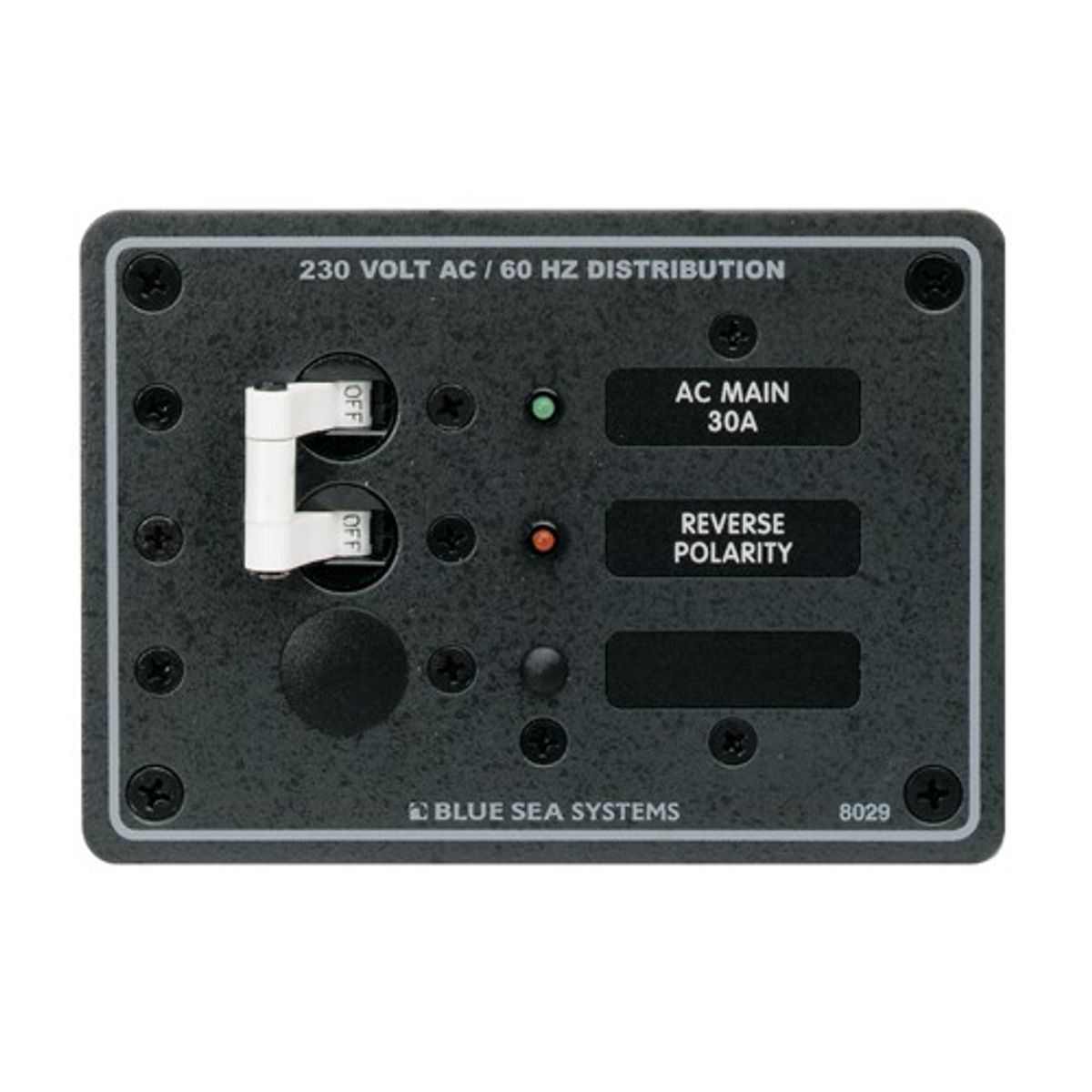 Blue Sea Panel 230V AC Main + 1 Position