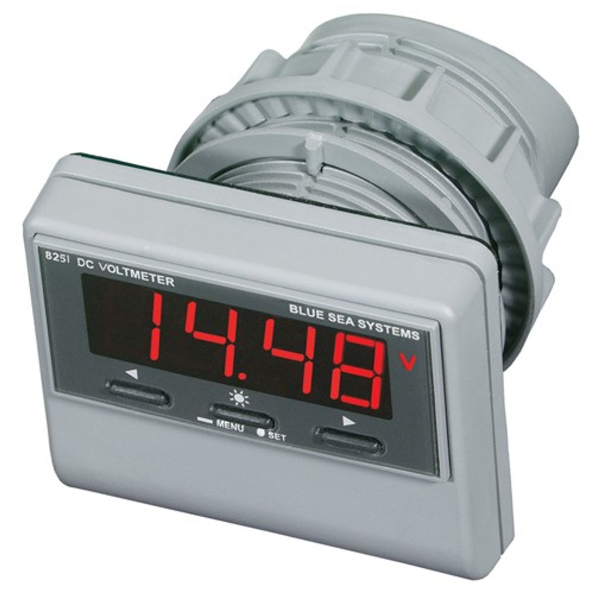 Blue Sea Digital Voltmeter with Alarm (0-60V DC)
