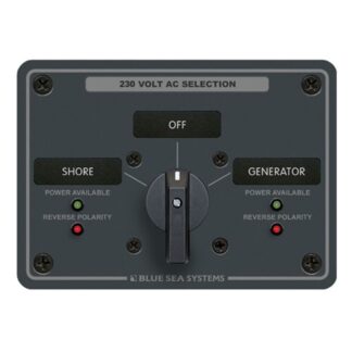 Blue Sea AC Rotary Switch Panel Off+2 2-Pole