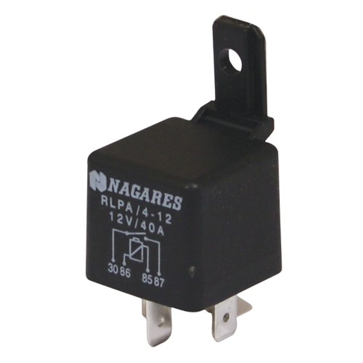 AMC 12 Volt 40 Amp Standard Duty Relay Normally-Open (4 Pin)