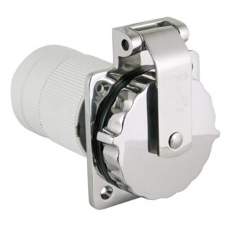 Marinco Stainless Shore Power Inlet Socket with Easy Lock (32A / 230V)